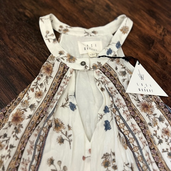 Lost + Wander Floral Sleeveless Mini Dress Sz M Coastal Cowgirl Boho Chic NWT - Picture 5 of 10